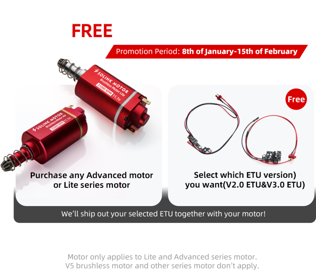 Buy 1 Solink Motor Get 1 FREE Programmable ETU!